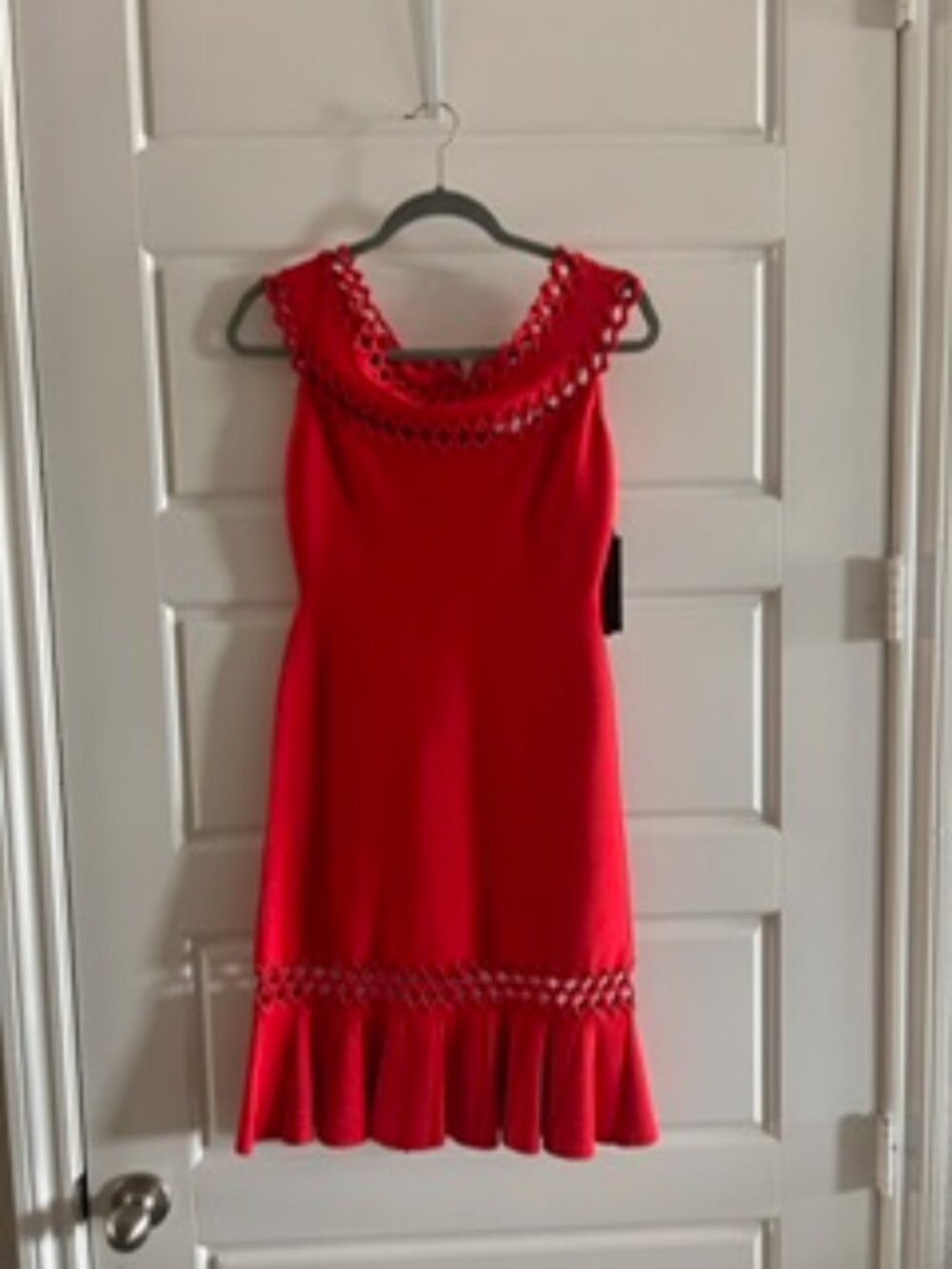 NWT Authentic Herve Leger Red "Darja" Cocktail Dress Size M